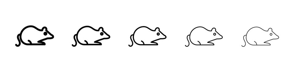 Mouse animal icon simple illustration logo art