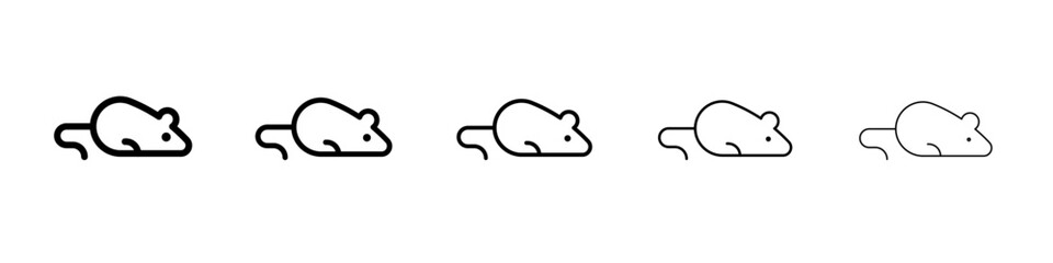 mouse animal icon simple illustration logo art