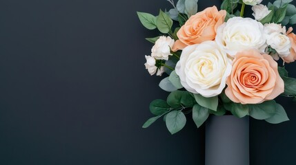 Highfashion inspired wedding in a modern monochrome venue with abstract floral installations and dramatic blackandwhite decor