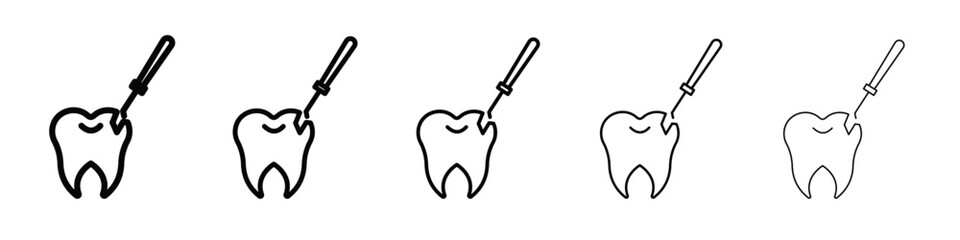 Oral survey icon simple illustration logo art