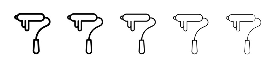 paint roller icon simple illustration logo art