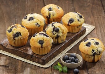 Muffin Blueberry. These fluffy blueberry muffins are tender, moist and loaded with fresh blueberries!