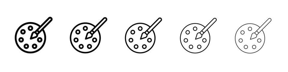 palette color icon simple illustration logo art