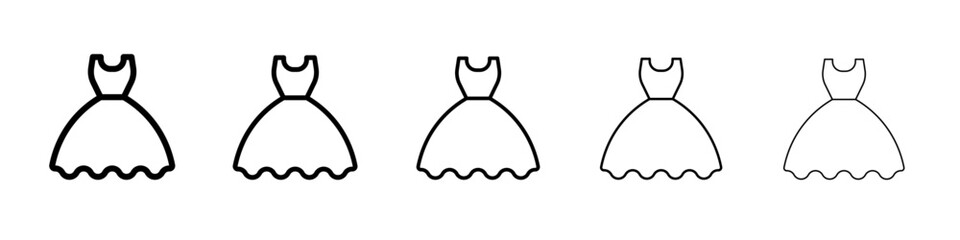 Party Fashion Dress icon simple illustration logo art