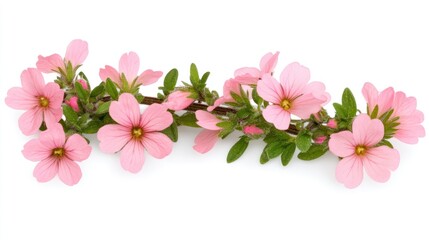 Naklejka premium Delicate pink flowers arrangement