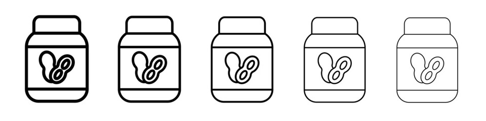 Peanut butter icon simple illustration logo art