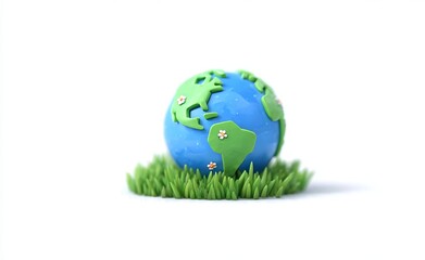 The concept of a verdant Earth, which represents environmental preservation and global sustainability, is perfectly suited for use in campaigns that seek to promote environmental awareness and