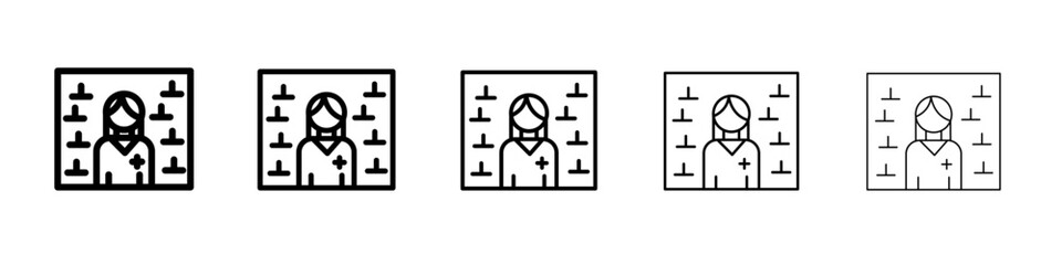 Pharmacist icon simple illustration logo art