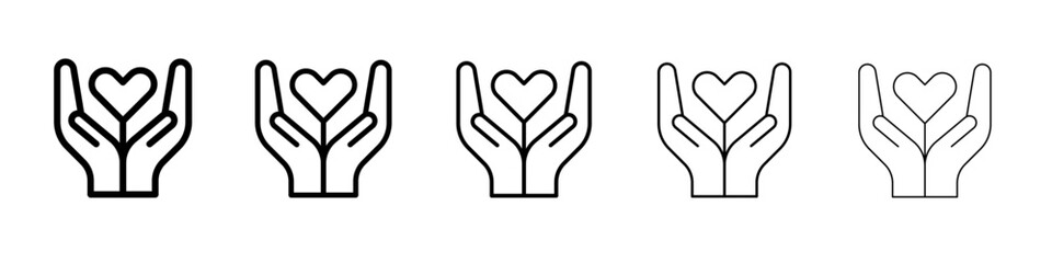 Philanthropy icon simple illustration logo art