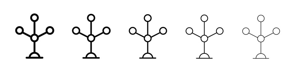 Phylogenetic tree icon simple illustration logo art