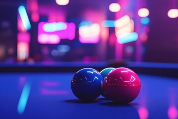 Weekend time with friends in billiards club.