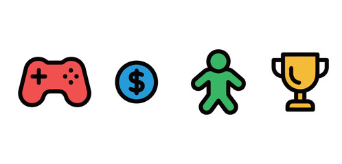 Flat Vector Season and Nature Element Icons