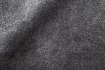 Texture of black or gray fabric for sewing clothes. Textile. Striped material