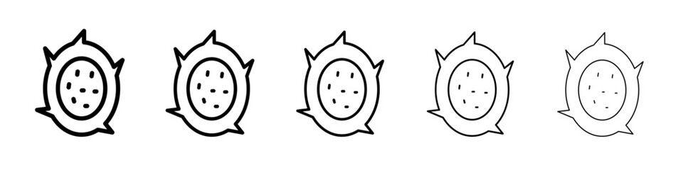 pitaya icon simple illustration logo art