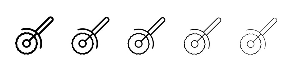 Pizza Slicer icon simple illustration logo art