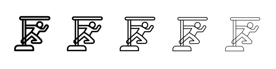 Pole dance icon simple illustration logo art