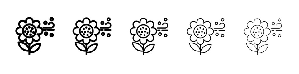 Pollen Icon simple illustration logo art