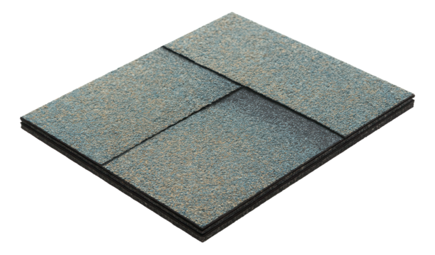 Asphalt roofing shingles with granule coating, suitable for a beach house, providing extra protection against UV rays and weathering.
