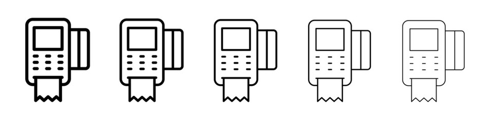 pos terminal icon simple illustration logo art