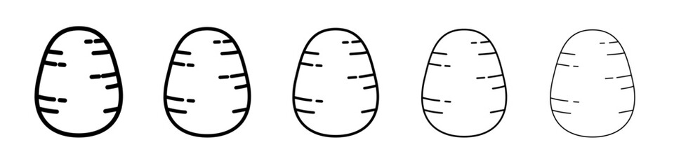 Potato icon simple illustration logo art