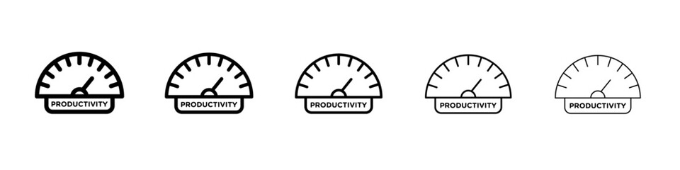 Productivity icon simple illustration logo art