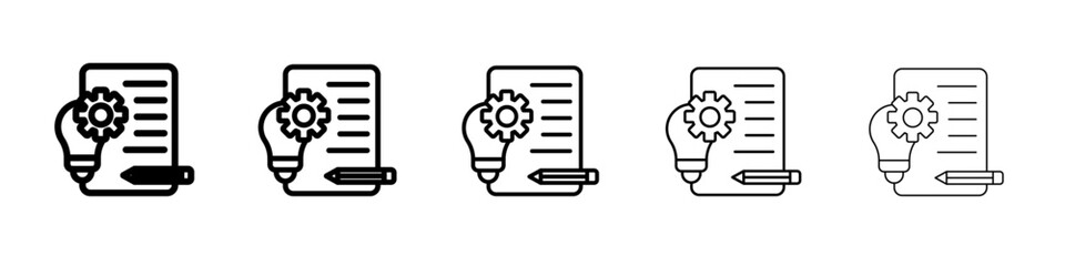 Project Development icon simple illustration logo art