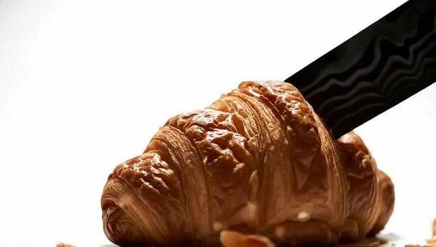 Cortando un croissant