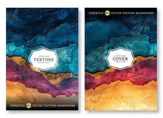 Business brochure template, impasto layered texture, wedding invitation template, universal background, versatile vector background, creative brochure template, invitation template