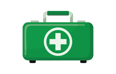 First Aid Kit Your Guide to Emergency Preparedness and Medical Supplies, First aid kit icon. Flat illustration of first aid kit vector icon for web design