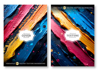 Flyer template, business brochure template, abstract brush stroke art, wedding invitation template, universal background, versatile vector background, creative brochure template, invitation template