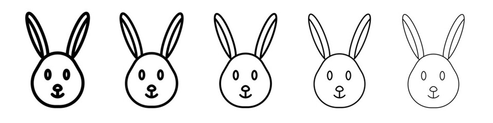 Rabbit icon simple illustration logo art