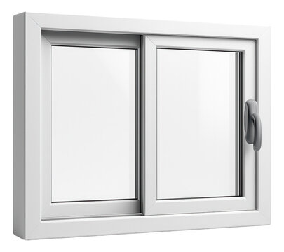 A sliding plastic window for easy opening and space-saving in a compact apartment.