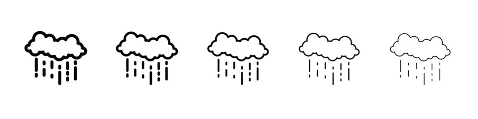 Rain icon simple illustration logo art