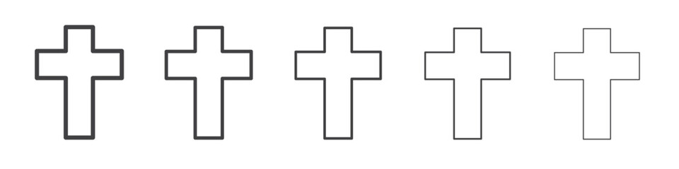 Religion Cross icon simple illustration logo art