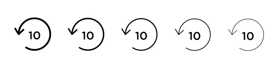 Repeat icon simple illustration logo art