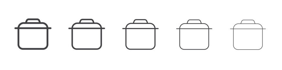Saucepan icon simple illustration logo art