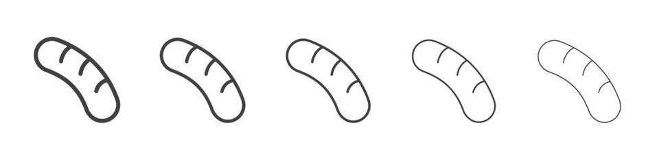 Sausage icon simple illustration logo art