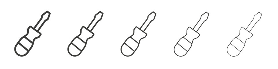 Screwdriver icon simple illustration logo art