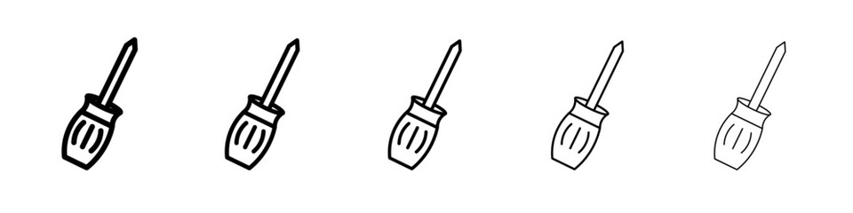 Screwdriver icon simple illustration logo art