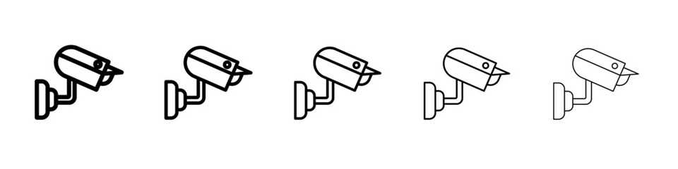 Security camera icon simple illustration logo art