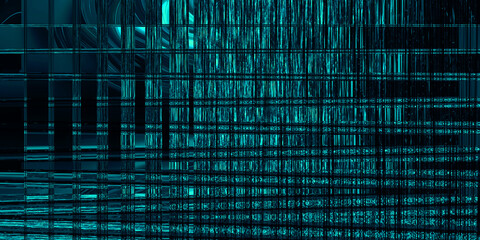 2d illustration Abstract futuristic electronic circuit technology background