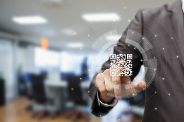 Pro using digital QR code