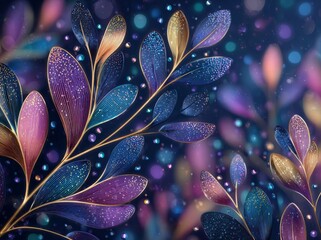 Abstract Biophilic Metallic Glitter Texture Serving as Macro Photography Background’ becomes ‘Macro Photography Background Consisting of Abstract Biophilic Metallic Glitter Texture