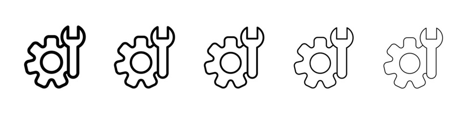 Service tool icon simple illustration logo art