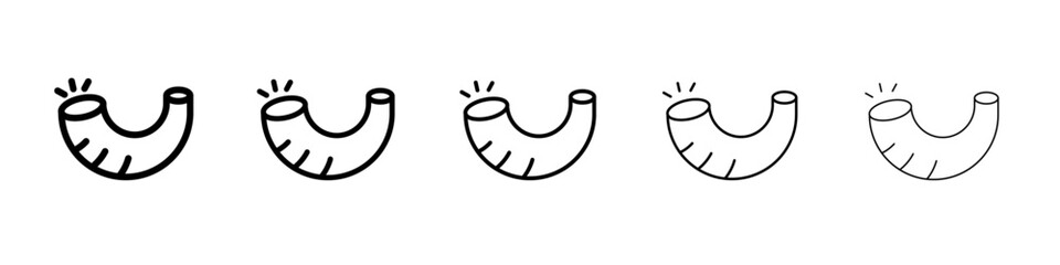 Shofar icon simple illustration logo art