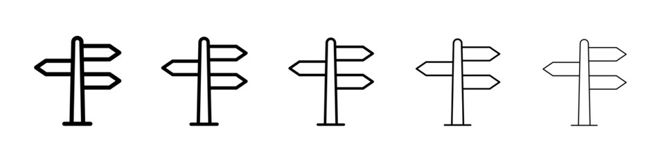 signpost icon simple illustration logo art