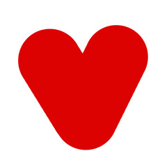 Obraz premium red heart isolated on white