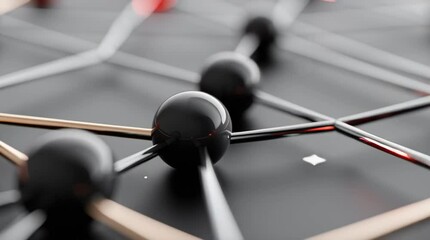 Explore complex molecular connections through vibrant colors and detailed arrangements in this educational exhibit