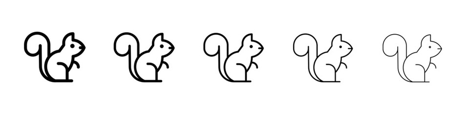 squirrel icon simple illustration logo art