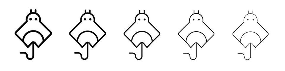 Stingray icon simple illustration logo art